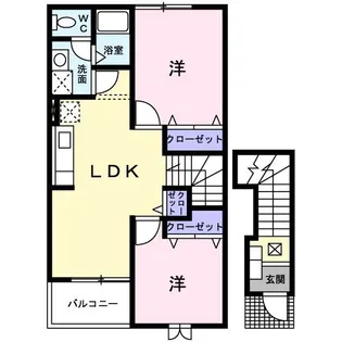 メゾン・アムール【2階】の間取り