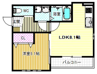 ル・ミュール【3階】の間取り