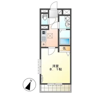 クラルテ【1階】の間取り