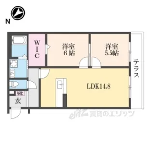 ハートフルマンション神出【1階】の間取り
