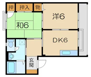 メゾンきぬがさ【1階】の間取り