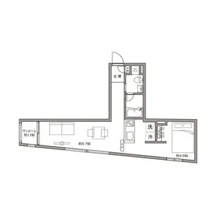 モンクレ桜新町【4階】の間取り