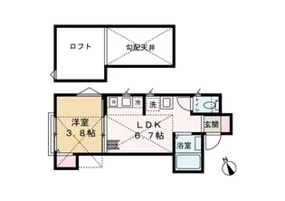明和レジデンス【1階】の間取り