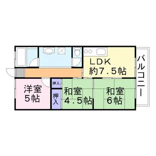 メゾン東加古川【3階】の間取り
