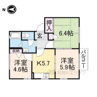フォーレス駒場【2階】の間取り