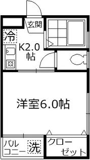 ナカニシコーポ【2階】の間取り