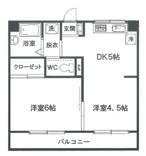 メゾン矢澤【1階】の間取り