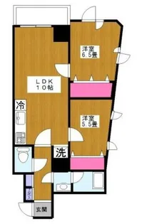ピュアサクシードとも【5階】の間取り