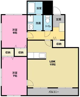 ベルツリー【3階】の間取り
