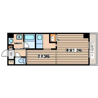 ロンディーヌII榴岡【6階】の間取り
