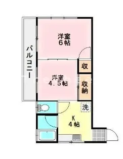 ポルシェひばりが丘【2階】の間取り