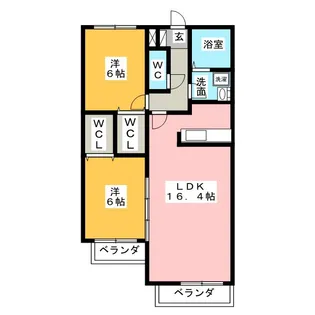 プロヴァンス桜島【2階】の間取り