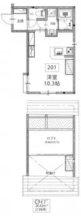 kiarablanche井土ヶ谷【2階】の間取り