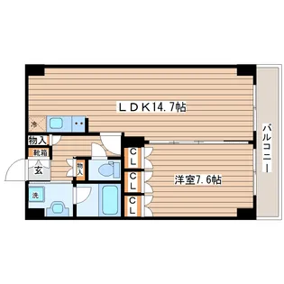 レジデンス仙台駅東【9階】の間取り