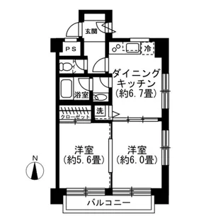 SOCIETY MORISHITA【7階】の間取り