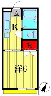 ワンロード【1階】の間取り