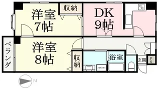 メゾンライラック【8階】の間取り