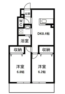 コミュニティービレッジ下小田 A【1階】の間取り