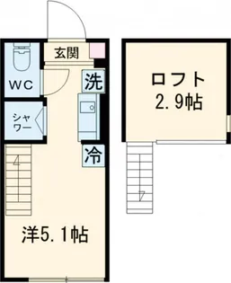 ハーモニーテラス平井IX【2階】の間取り