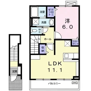 ブライトハウスII【2階】の間取り