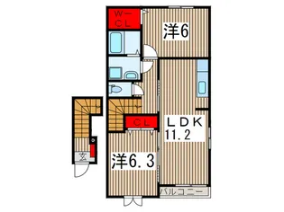 リヴィエール【2階】の間取り
