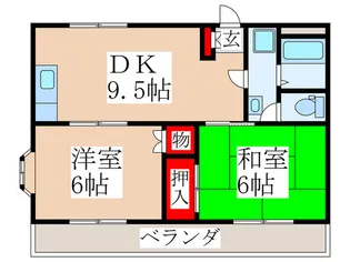 リバーサイド秋葉【2階】の間取り