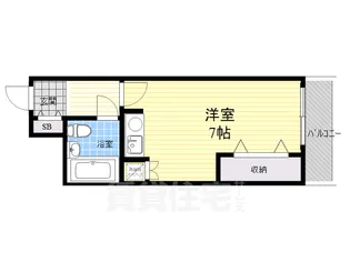 ロータリー天神橋【10階】の間取り