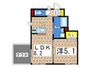 ブランピア【1階】の間取り