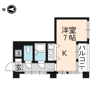 クリーンリビング四条大宮【9階】の間取り