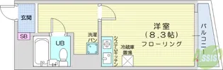プレジデント一番町【6階】の間取り