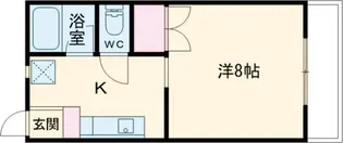 クオーレ吉沢【1階】の間取り