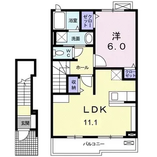 ベルフォーレ【2階】の間取り