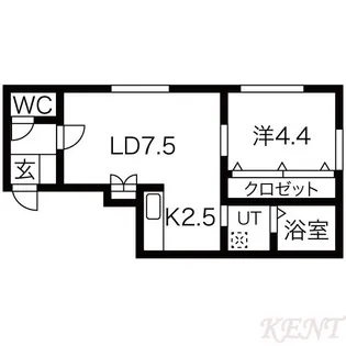 SENNA発寒 I【3階】の間取り