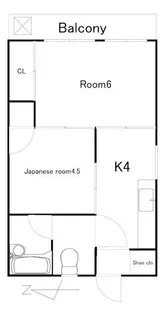 松岡コーポ【3階】の間取り