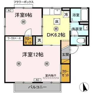 メゾン森PartIII・V【1階】の間取り