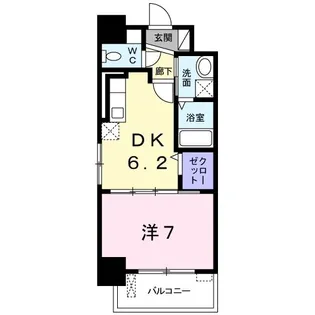 グランデ・マ-レ姪浜駅前【8階】の間取り