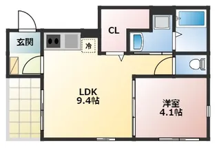 ディアコート深川【1階】の間取り