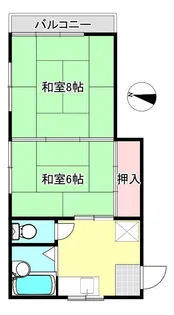 ハイツ白倉【2階】の間取り