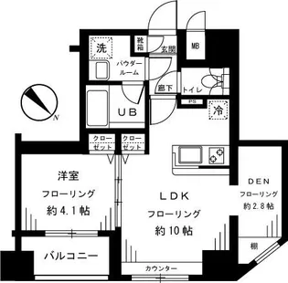 プレサンス本駒込アカデミア【8階】の間取り