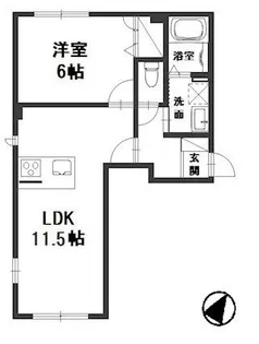 ソラーナ福井【1階】の間取り