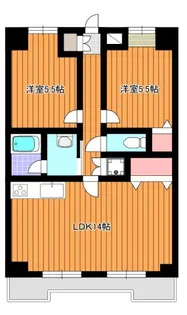 リンデンハイム赤塚【2階】の間取り