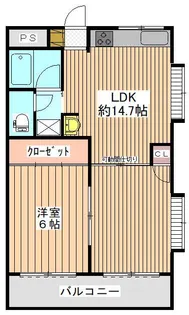 サンライズ船橋【4階】の間取り