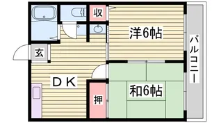 東雲台ハイツ【1階】の間取り