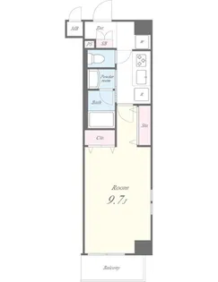 ユービ12【5階】の間取り
