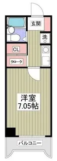 クレベール久米川【4階】の間取り