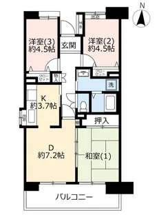 URコンフォール西本郷【12階】の間取り