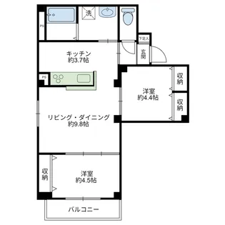 Leafia【1階】の間取り