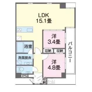 MAHAE KADENA【4階】の間取り