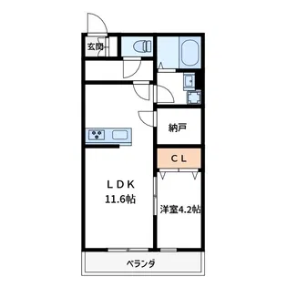 宮内サンハイツ本木3【1階】の間取り