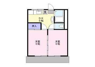 ハイツ北野【2階】の間取り